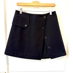 Neil Barrett Wool Asymmetrical Button Skirt
